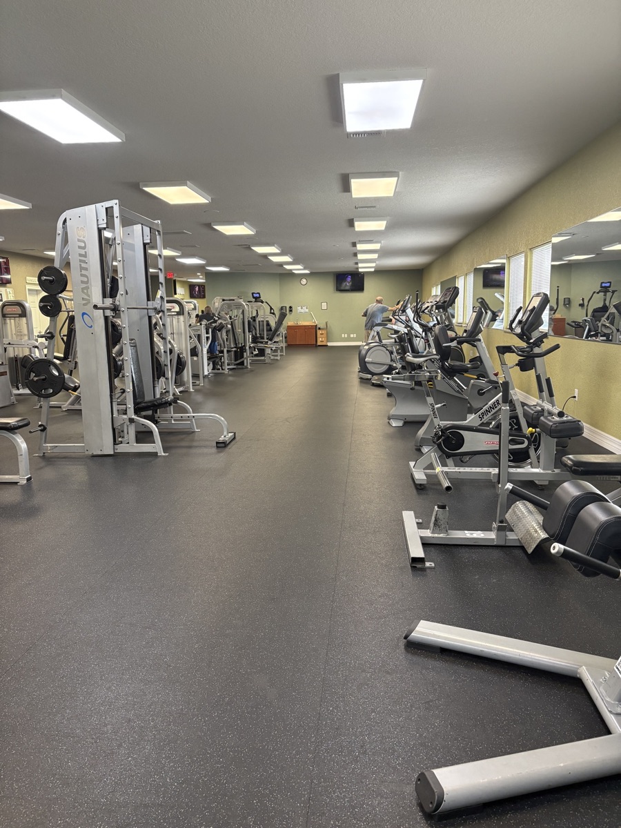 Nautilus strength rack and spin bikes